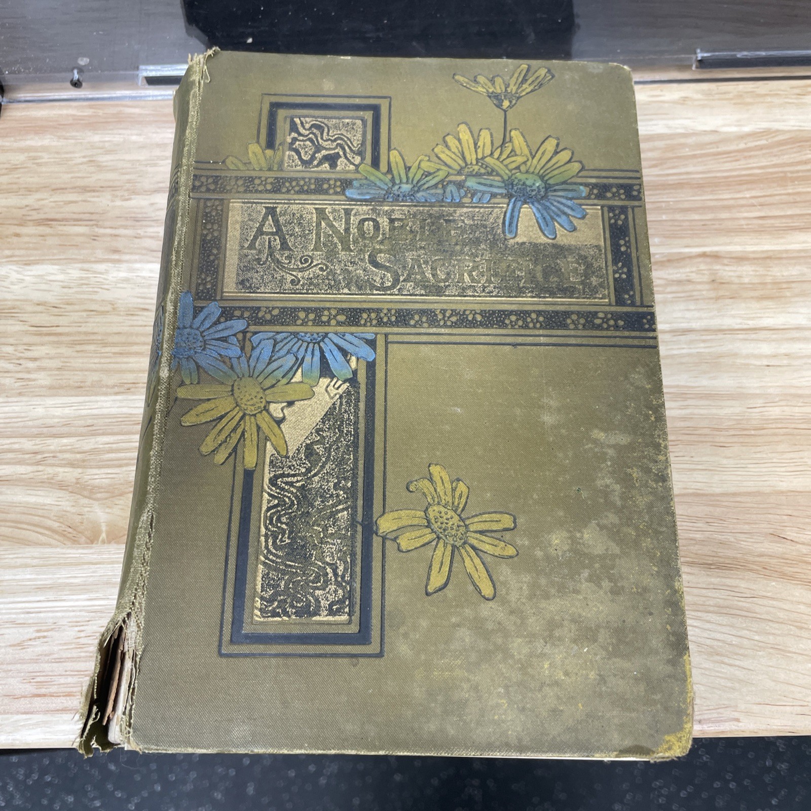 A Noble Sacrifice EMILY GRACE HARDING – Victorian Antique Book 1896 (FAIR Cond)