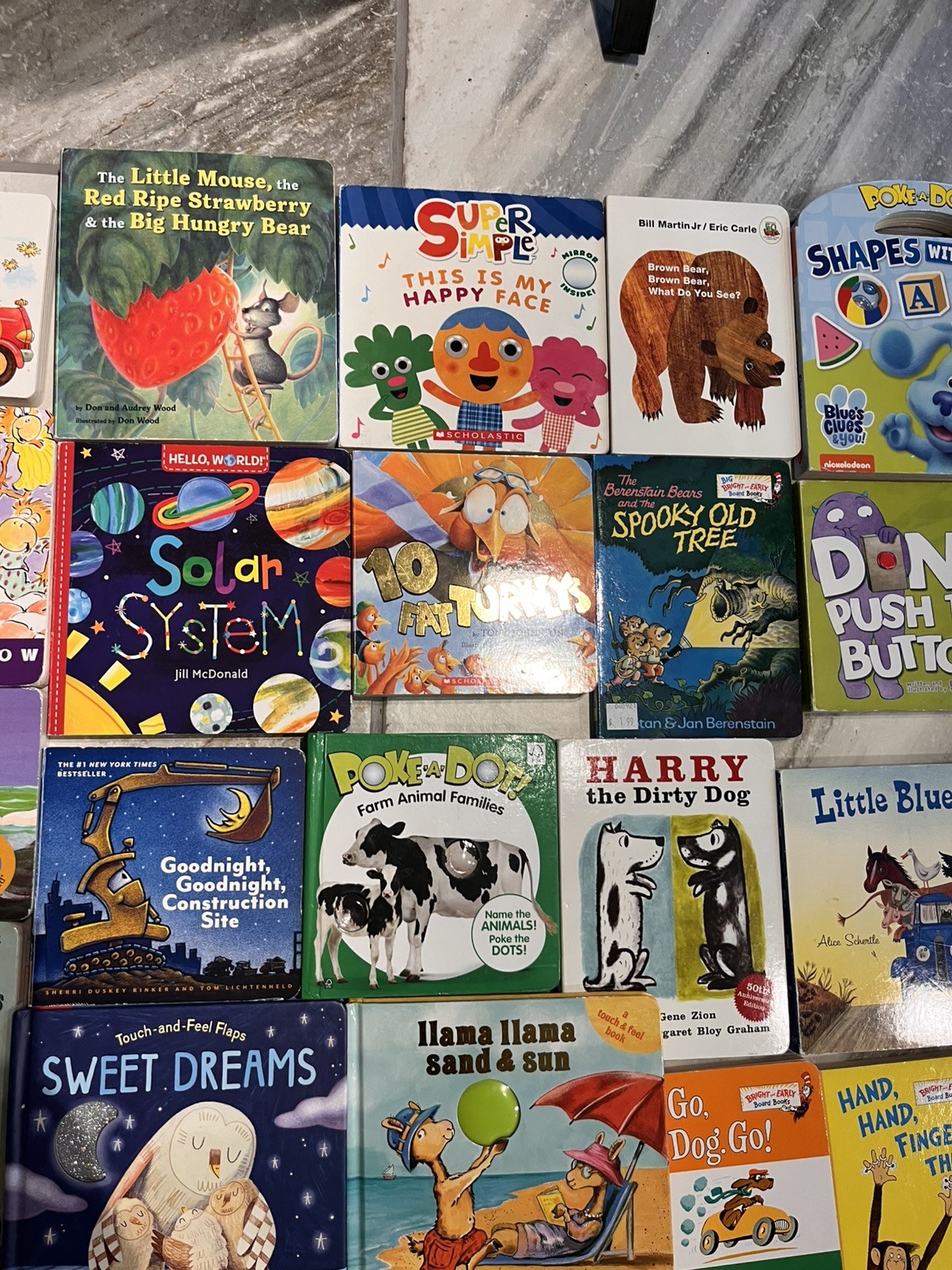 Huge Lot Of 28 Baby Toddler Board Books dr Seuss curious George lift flaps