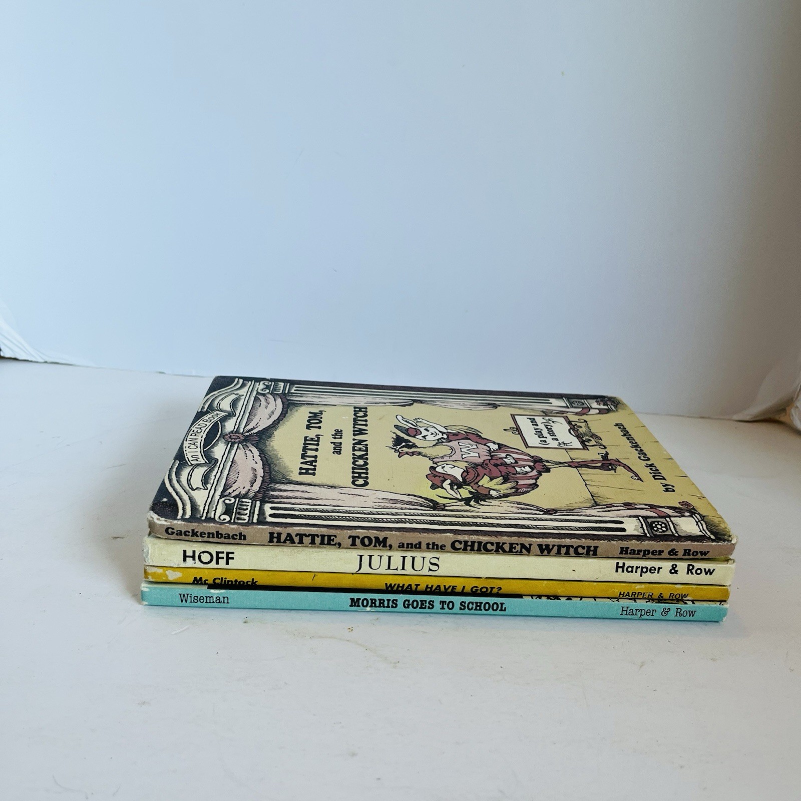 Vintage I Can Read Books Phonics Wiseman Hoff Gackenbach 50s – 80s Lot Of 4