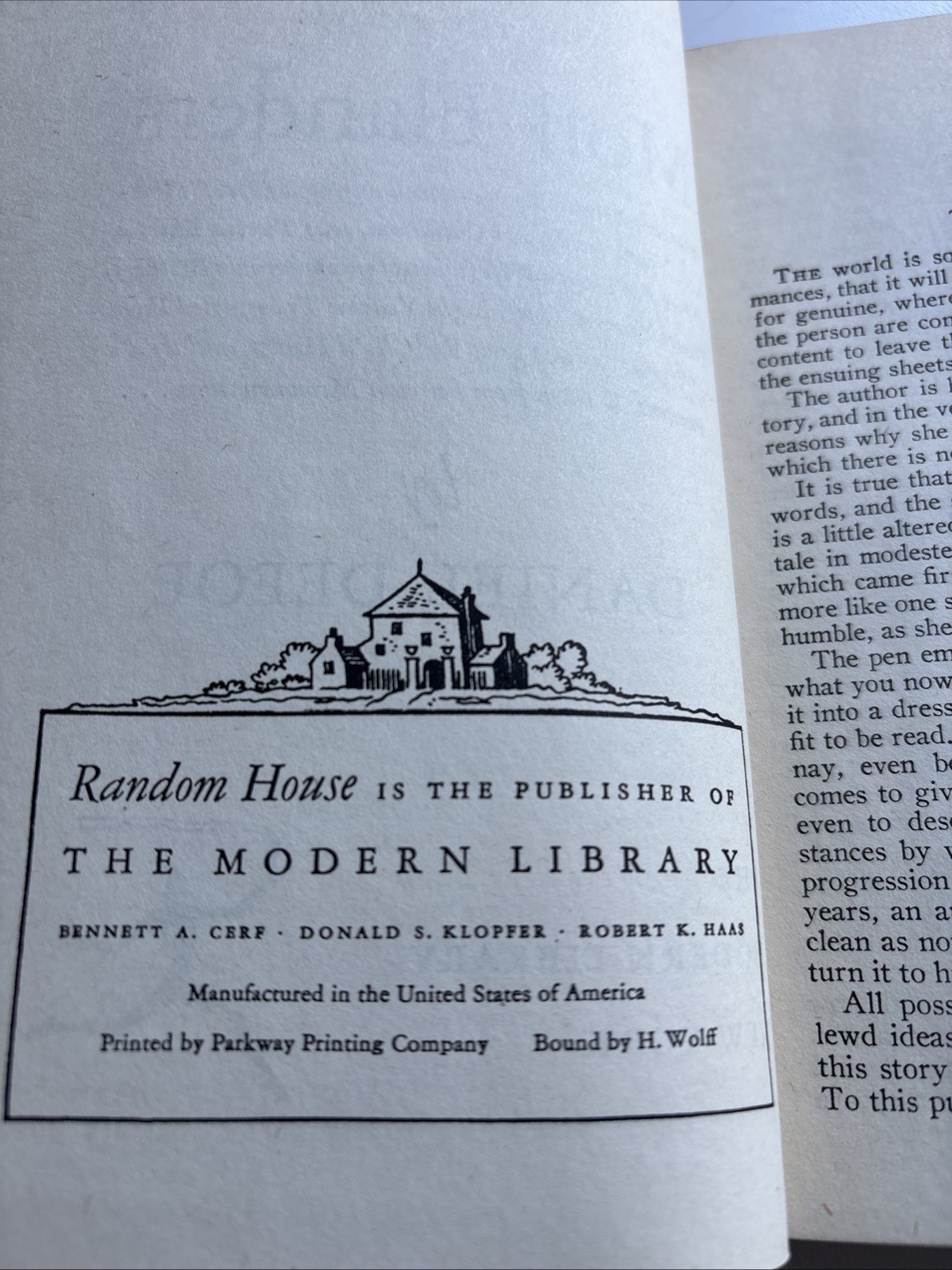 Moll Flanders by Daniel Defoe Vintage 1950 The Modern Library Hardcover Read