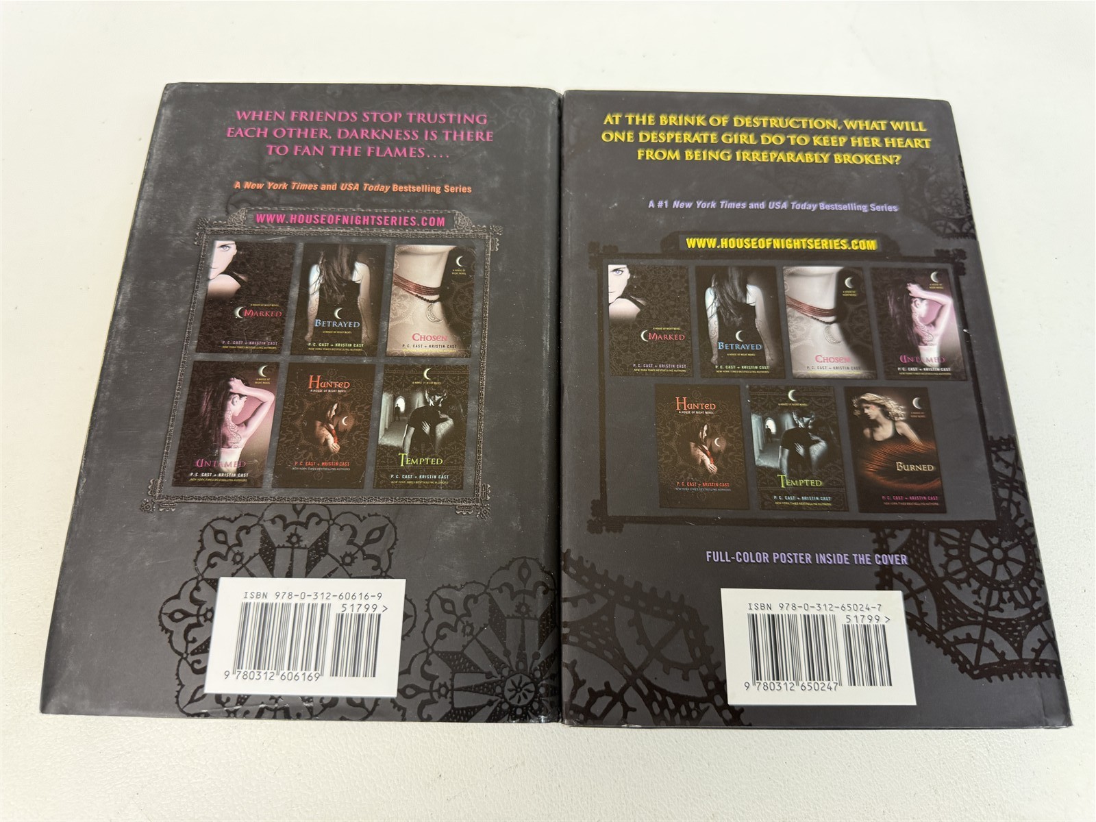 P C & Kristin Cast Complete Lot All 12 House of Night Novels
