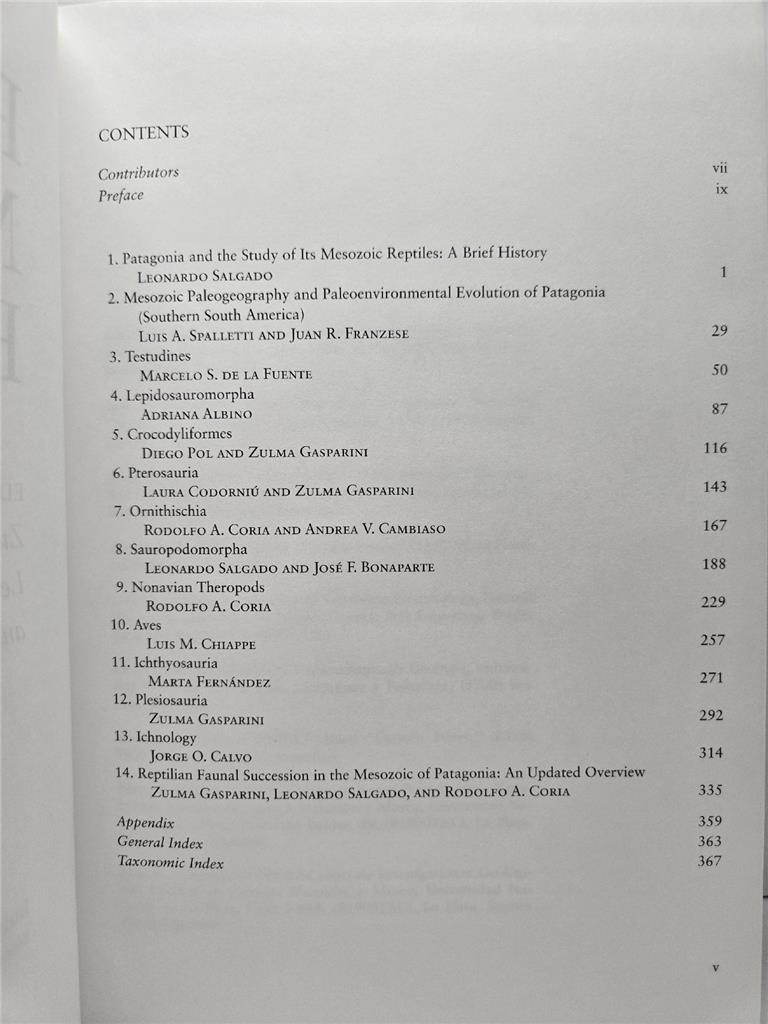 PATAGONIAN MESOZOIC REPTILES book dinosaur paleontology biology geology