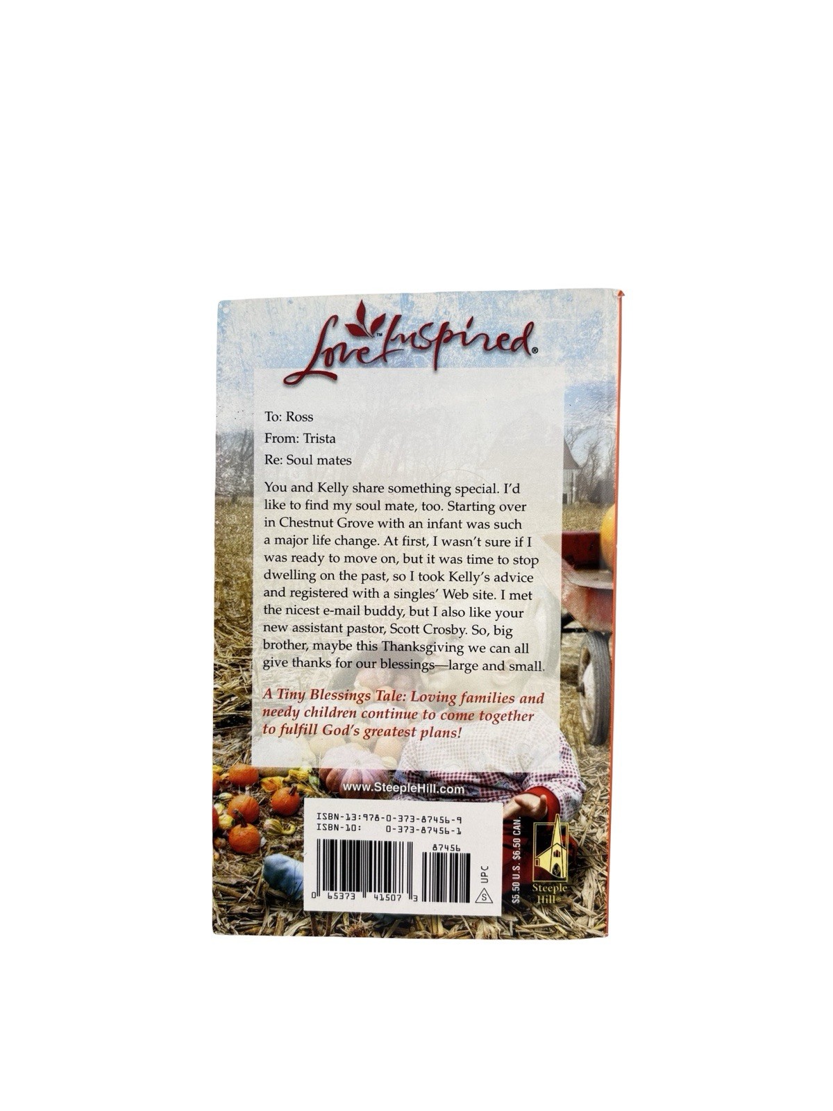 Giving Thanks for Baby by Terri Reed 2007 Love Inspired Christian Romance PB