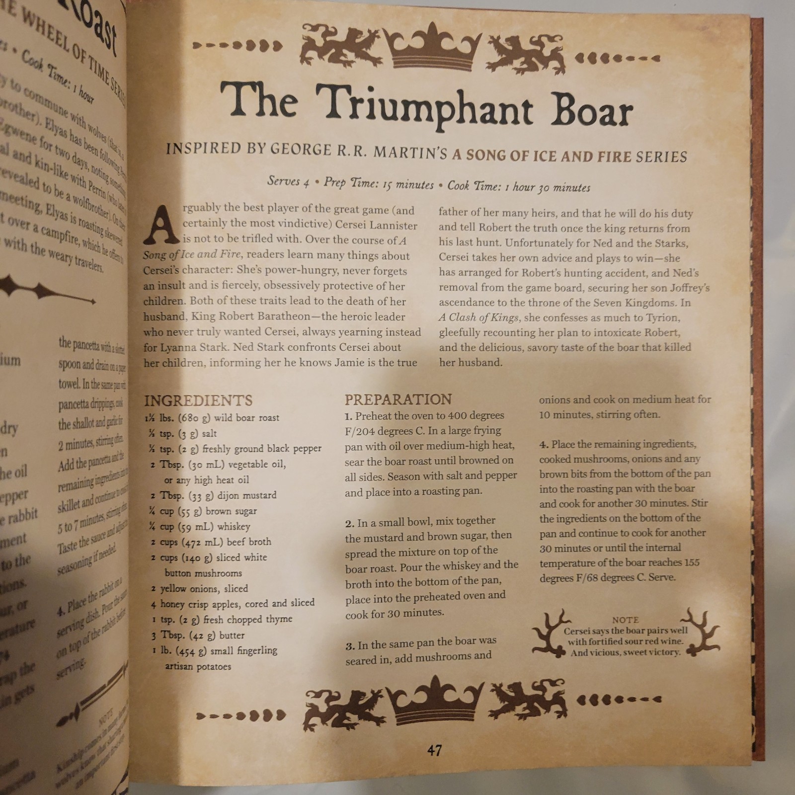 Cooking for Wizards, Warriors and Dragons: 125 Recipes Game Of Thrones, Witcher