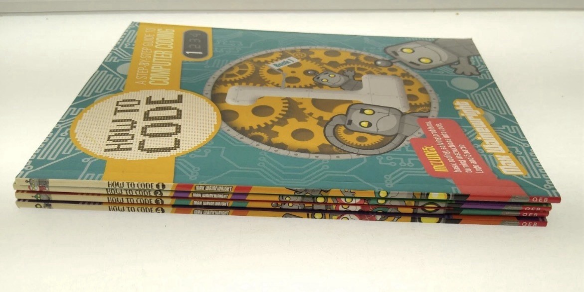 How To Code Step Step Guide Computer Coding 1-4 Kids Book Max Wainewright f148