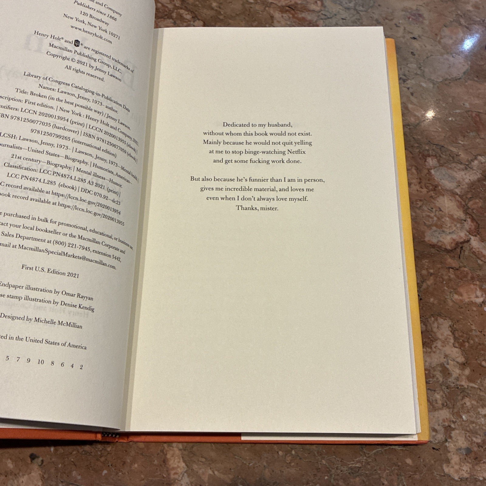Signed Book Broken In The Best Possible Way Jenny Lawson Humor Books
