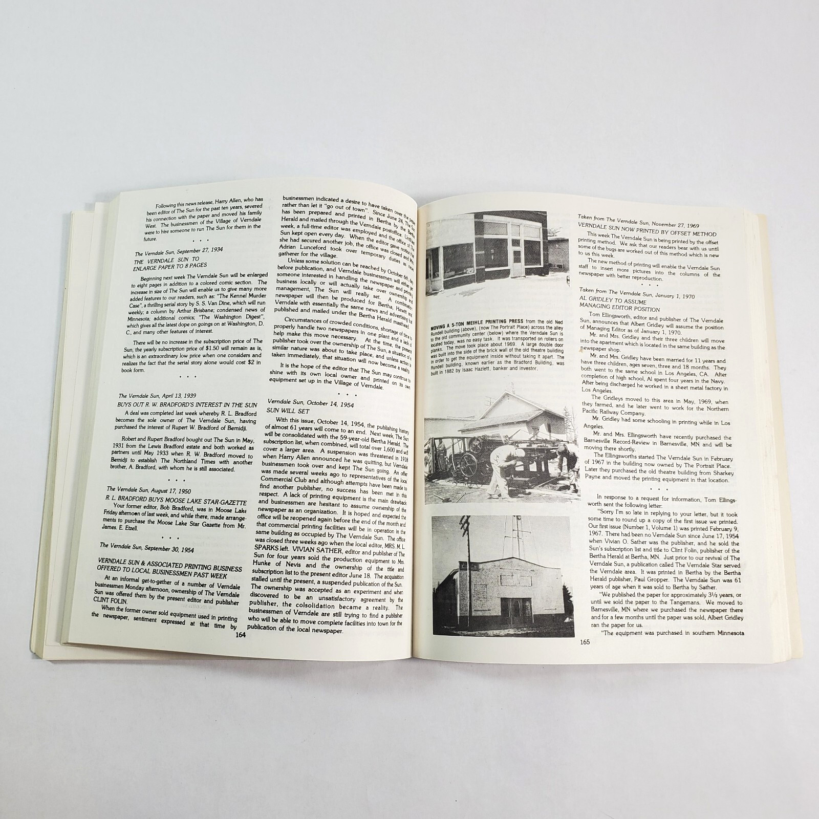 Verndale Minnesota The Famous & Not So Famous Pages from History 5 Vol. Book Set