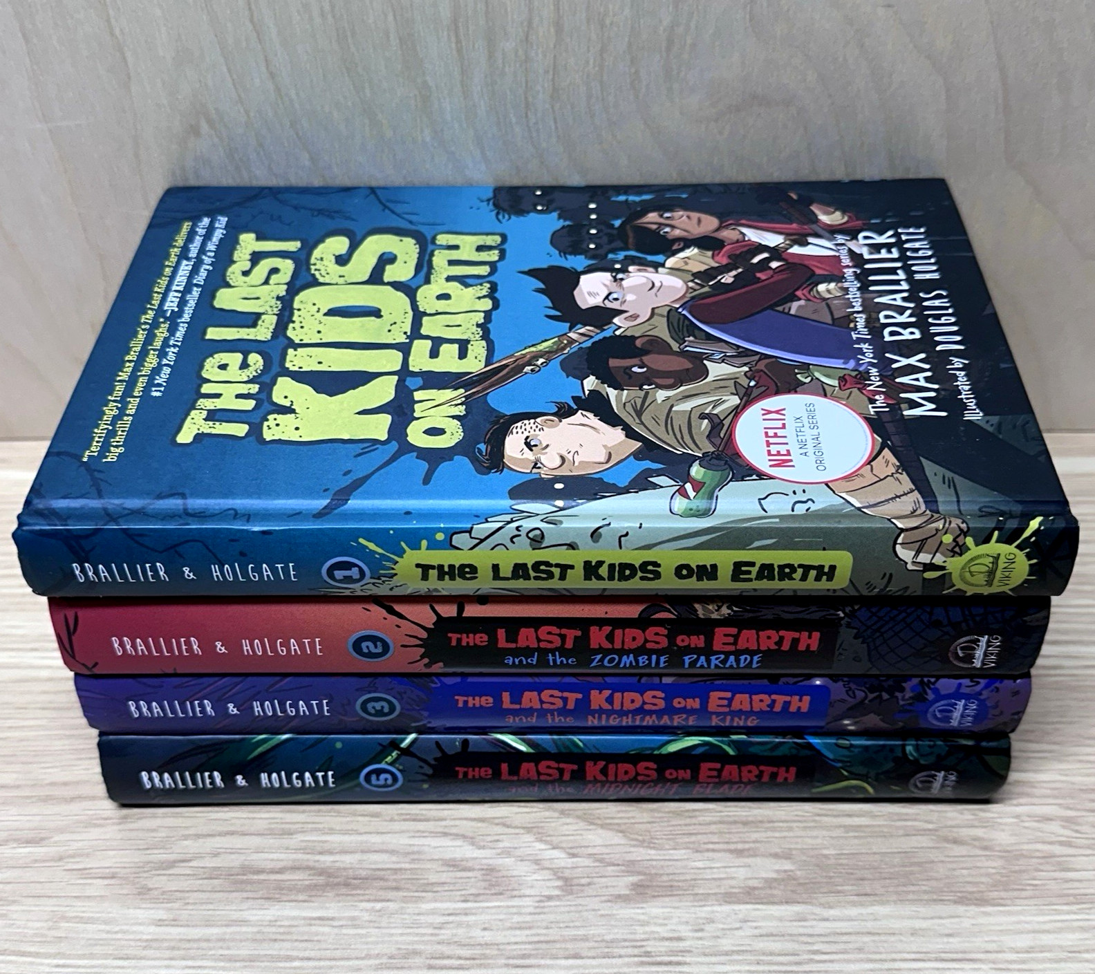 The Last Kids on Earth Lot 4 Books Hardcover Max Brallier Netflix Series Set