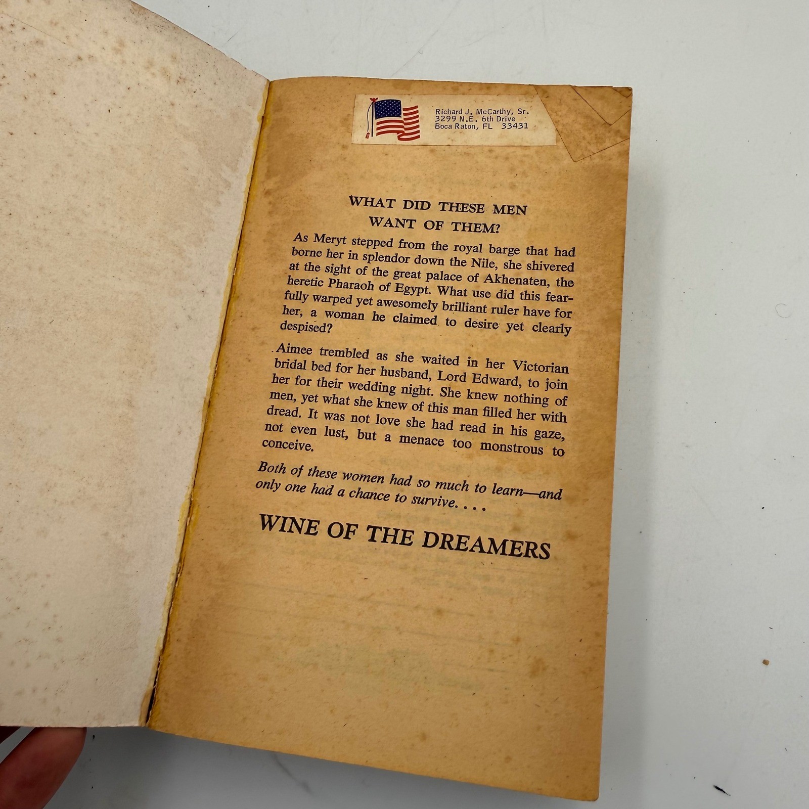 Wine of the Dreamers Susannah Leigh 1980 First Printing Vintage Romance Signet