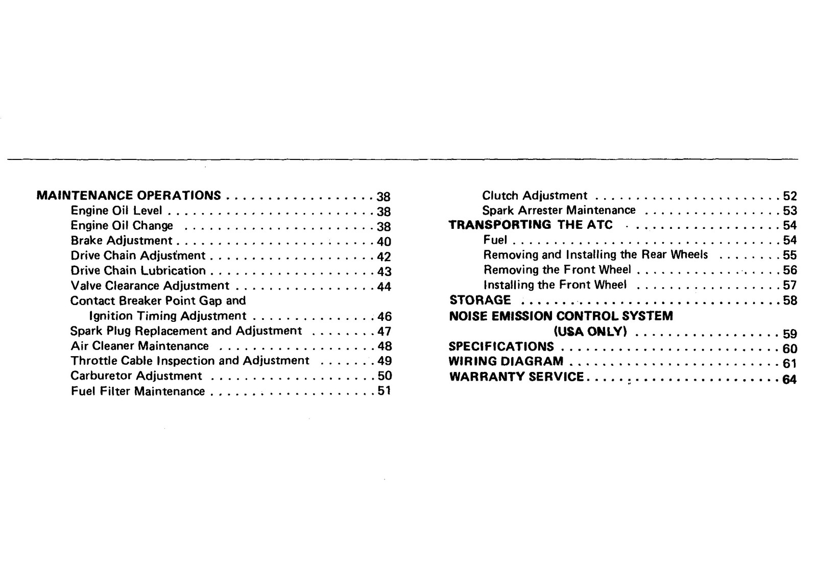 HONDA ATC70 All-Terrain Cycle Owners Manual 1985 – WIRE BOUND – TOUGH COVERS
