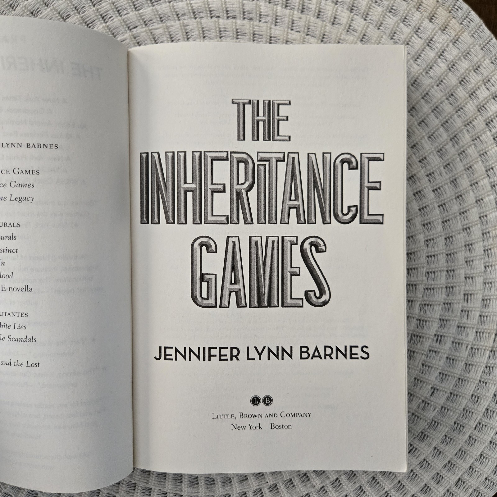 The Inheritance Games Novel – Paperback By Barnes, Jennifer Lynn – VERY GOOD