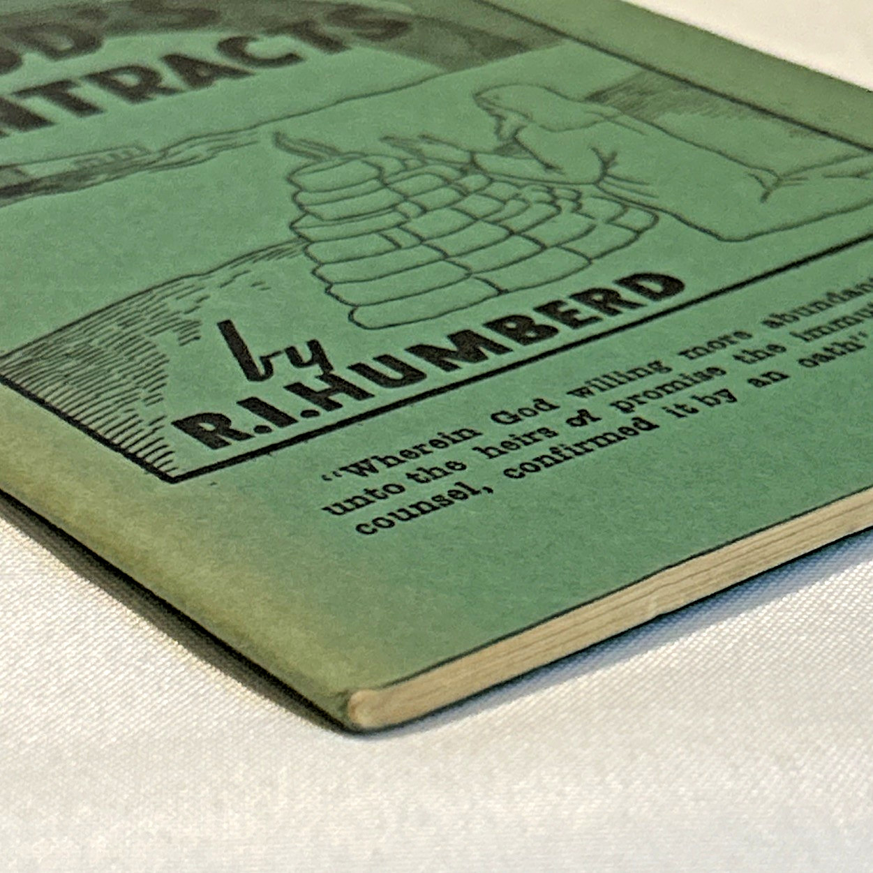 God’s Contracts ~ R. I. Humberd ~ Vintage Booklet
