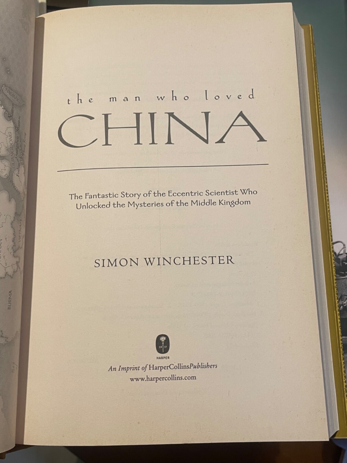The Man Who Loved China – Simon Winchester – First Edition Near Fine
