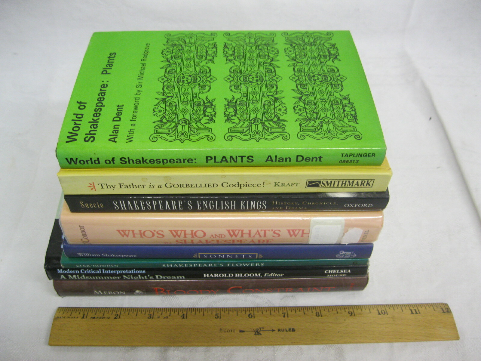 World of SHAKESPEARE Plants Flowers Sonnets Bloody Constraint Book Lot Of 8
