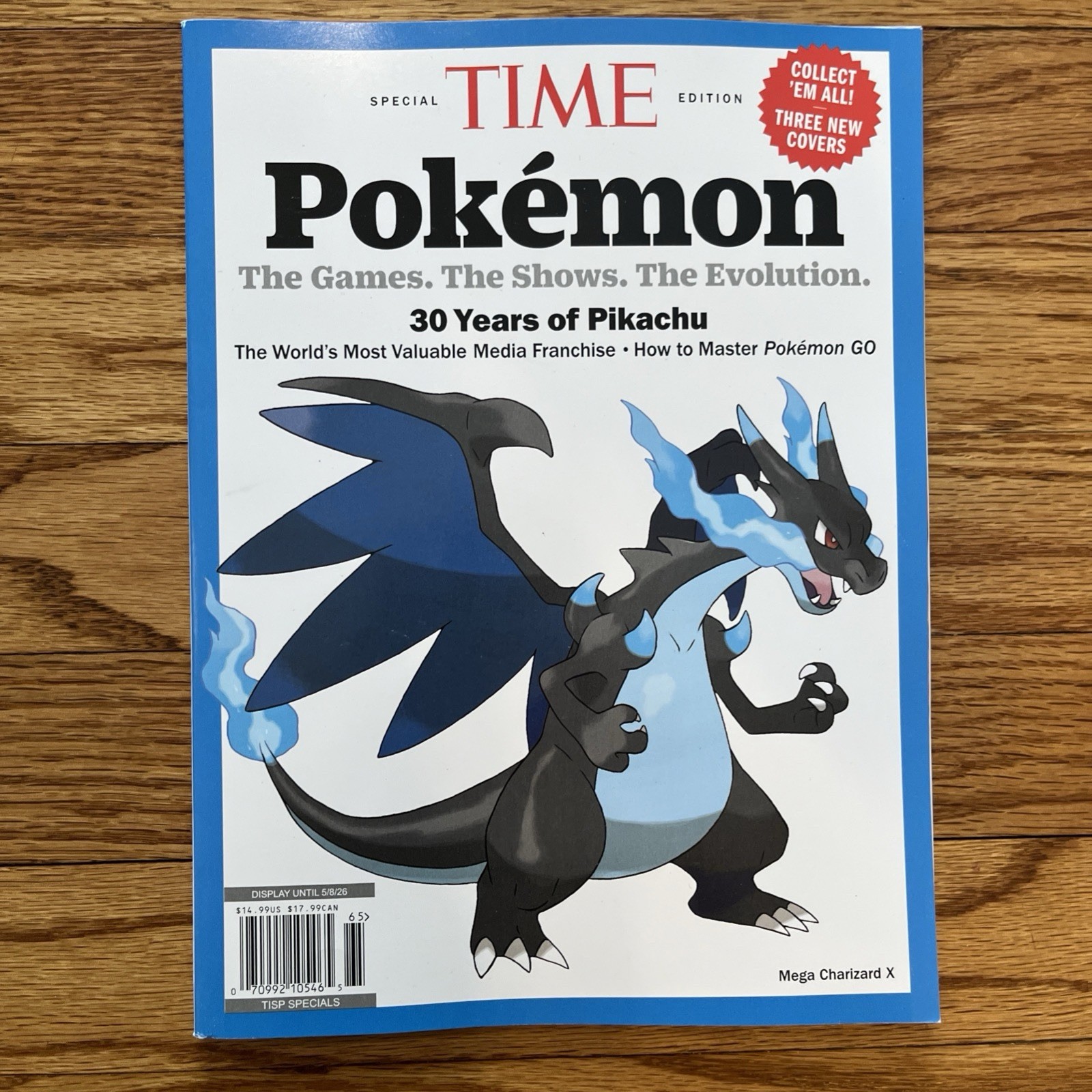 Pokemon Time Magazine 2026 Mega Charizard X 30th Anniversary Cover