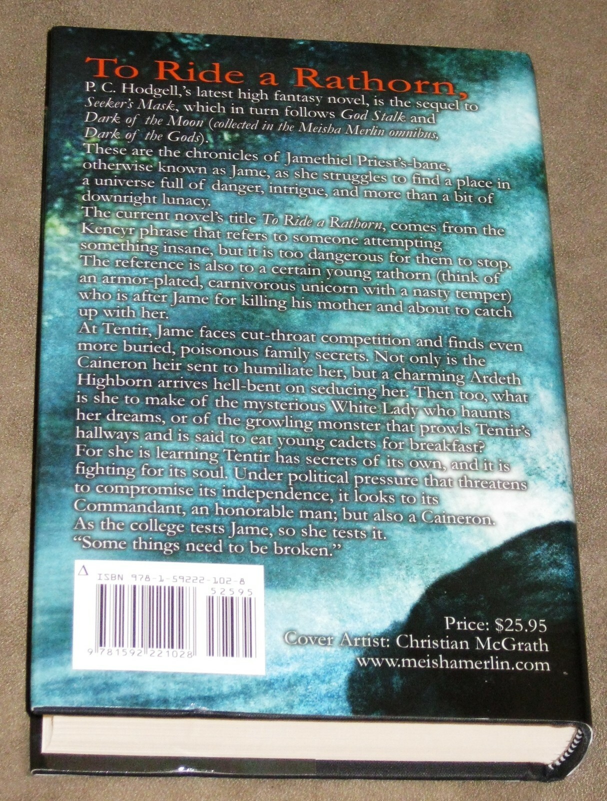 To Ride A Rathorn by P.C. Hodgell Hardcover Book – New