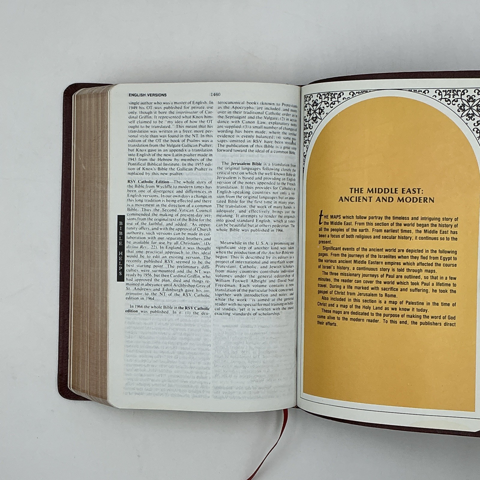 1987 New American Bible Holy Bible Catholic Bible Press 9055NBG Bonded Leather
