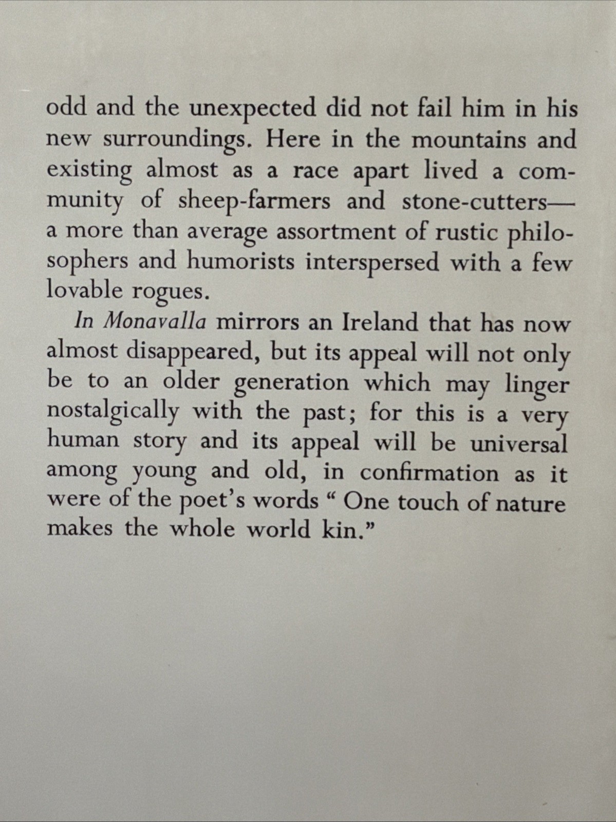 In Monavalla by Joseph Brady HC DJ 1963 Ireland B-2526