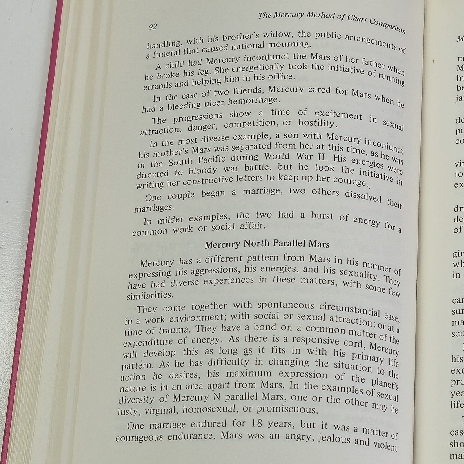 The Mercury Method of Chart Comparison by Lois M Rodden Hardback Book 1973 VTG
