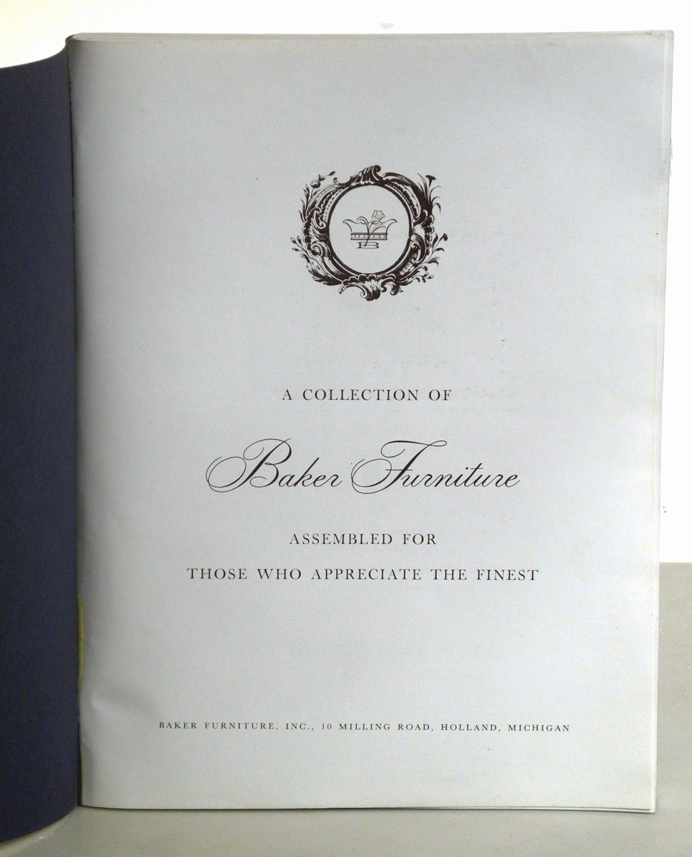 Baker Furniture Catalog 1968 Softcover 164 Pages Illustrated Indexed Good