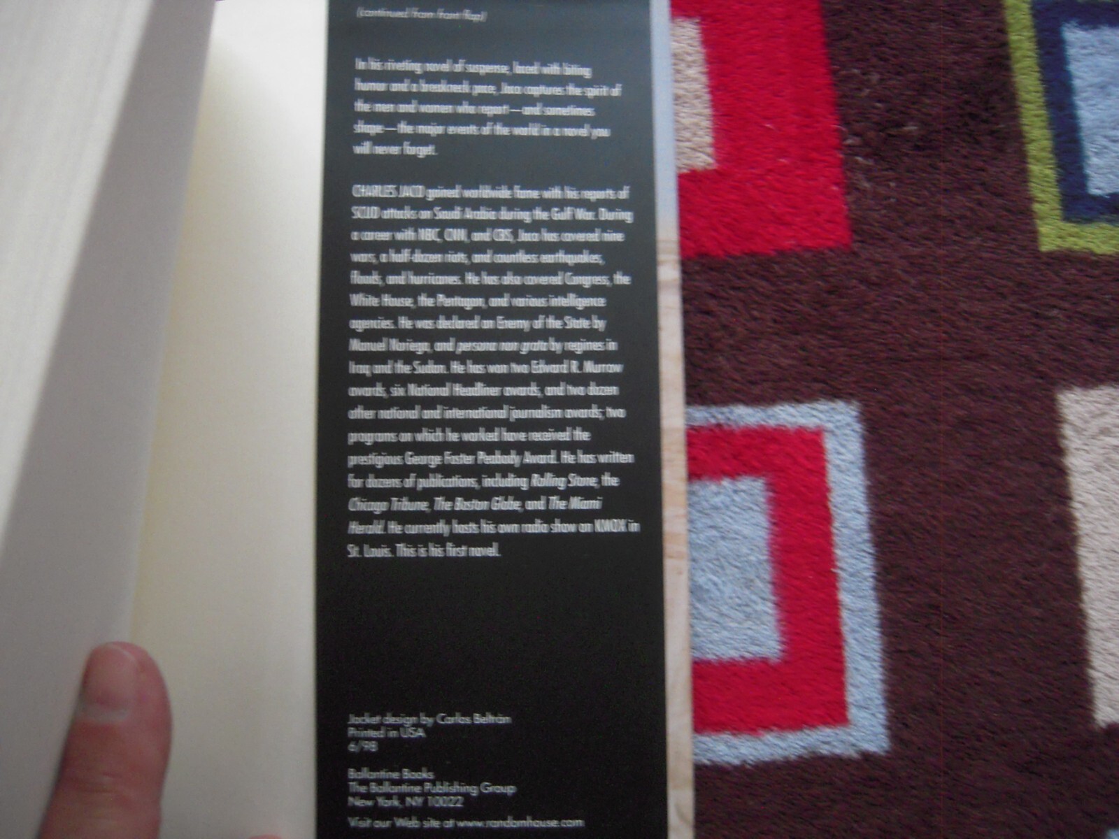 VINTAGE 1998 DEAD AIR BY CHARLES JACO HARDCOVER FIRST EDITION 364 PAGES