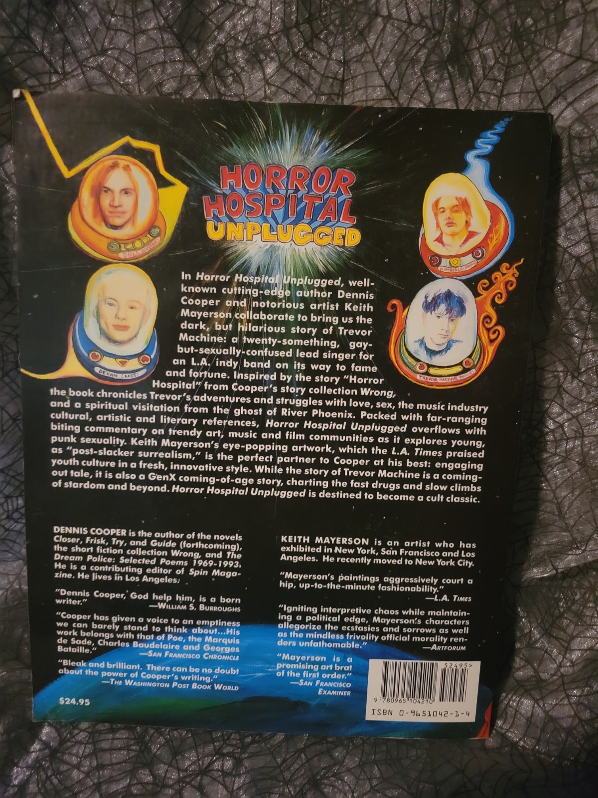 HORROR HOSPITAL UNPLUGGED Dennis Cooper Keith Mayerson 1996 RE/SEARCH Comics TPB
