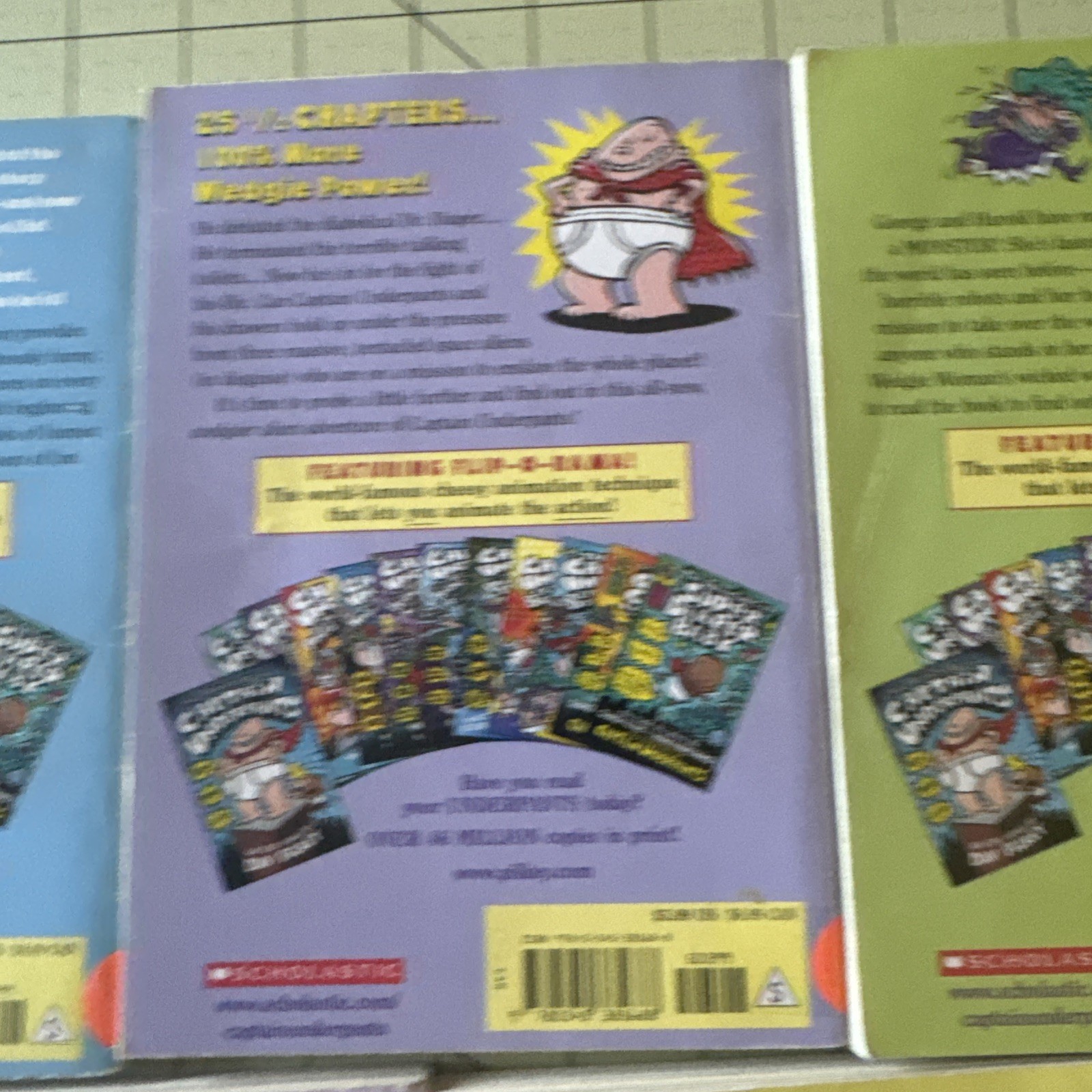 Set of 5 Captain Underpants Books Paperback Lot Pilkey Booger Boy Wedgie Ladies