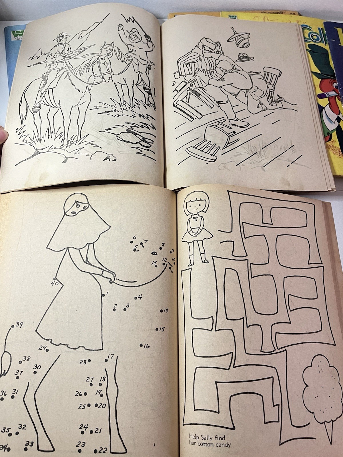 Vintage Coloring Book Lot 60s 70s VTG CHRISTMAS | Birds | Big Whooper | UNUSED