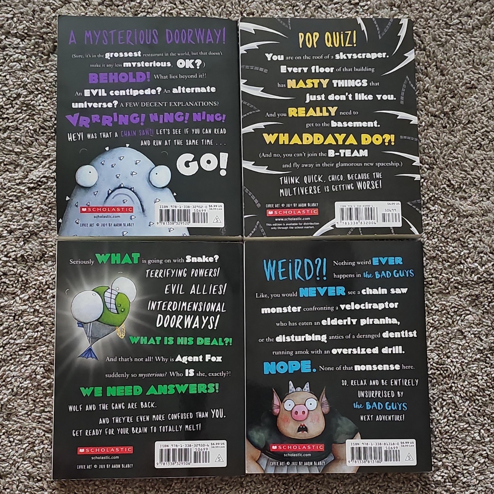 The Bad Guys Series, By: Aaron Blabey, Paperback, Scholastic, Illustrated