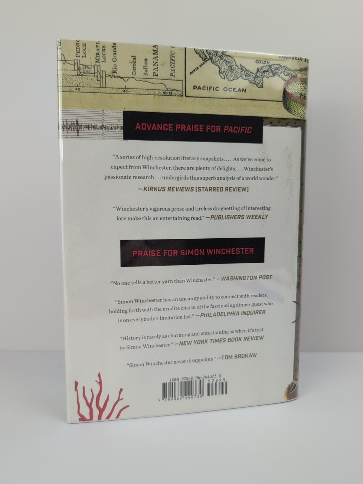 SIGNED Pacific by Simon Winchester 1st Edition First Printing 2015 HCDJ