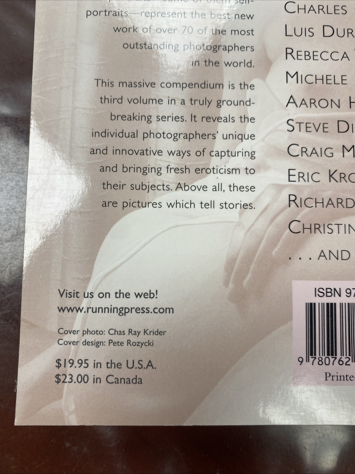 Mammoth Book of New Erotic Photography Running Press Softcover Book Maxim
