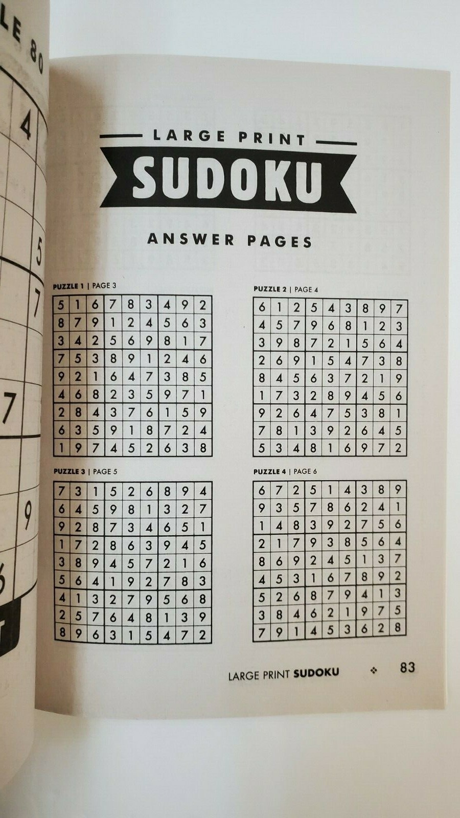 4 New Large Print Sudoku PAPP Puzzle Books Vol# 35-38 Games Entertain Hobbies