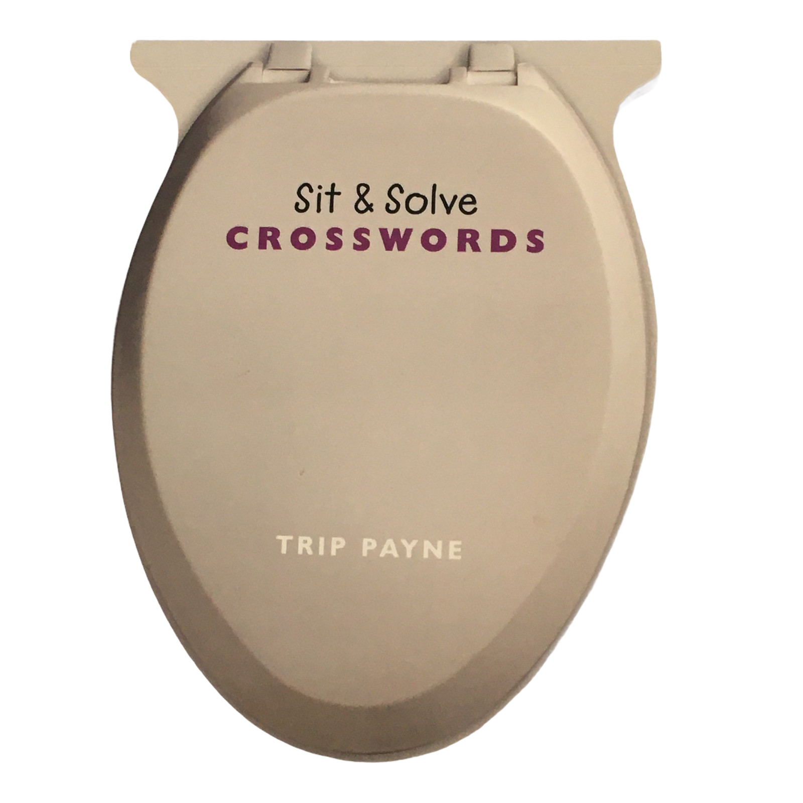 Sit & Solve Crosswords Mazes 2 Bathroom Books Toilet Shape Humor Dad Gag Gift