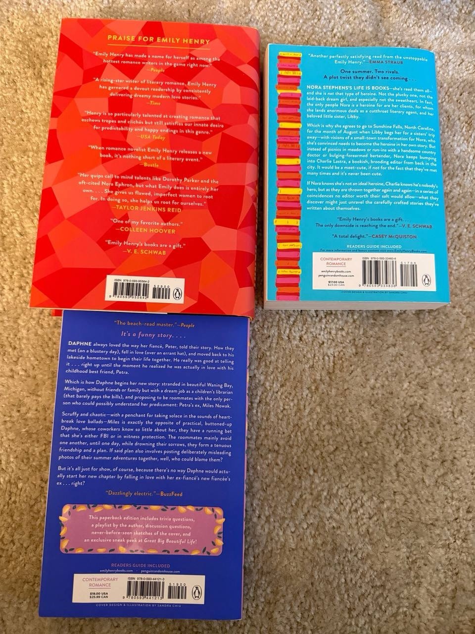 Emily Henry Paperback Lot Book Lovers Funny Story Walmart Exclusive