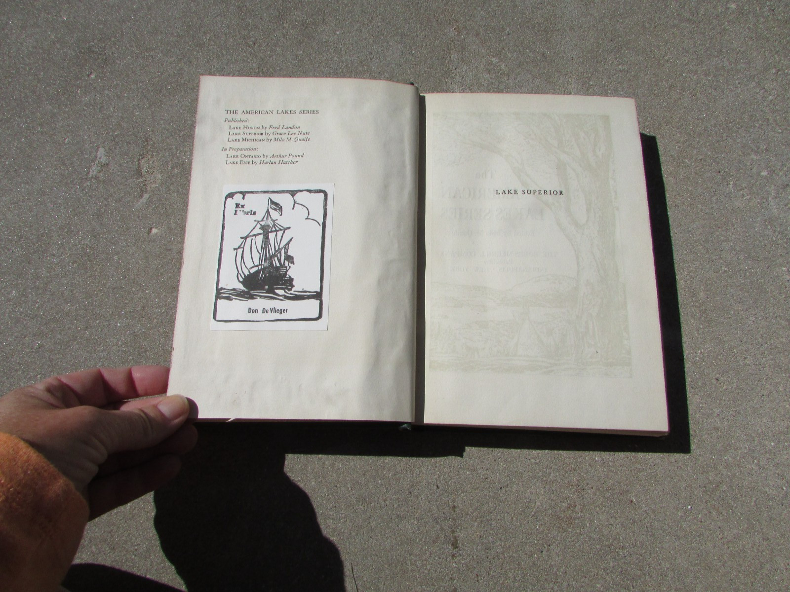 American Lake Series LAKE SUPERIOR Grace Lee NUTE 1944 Hardcover Illustrated