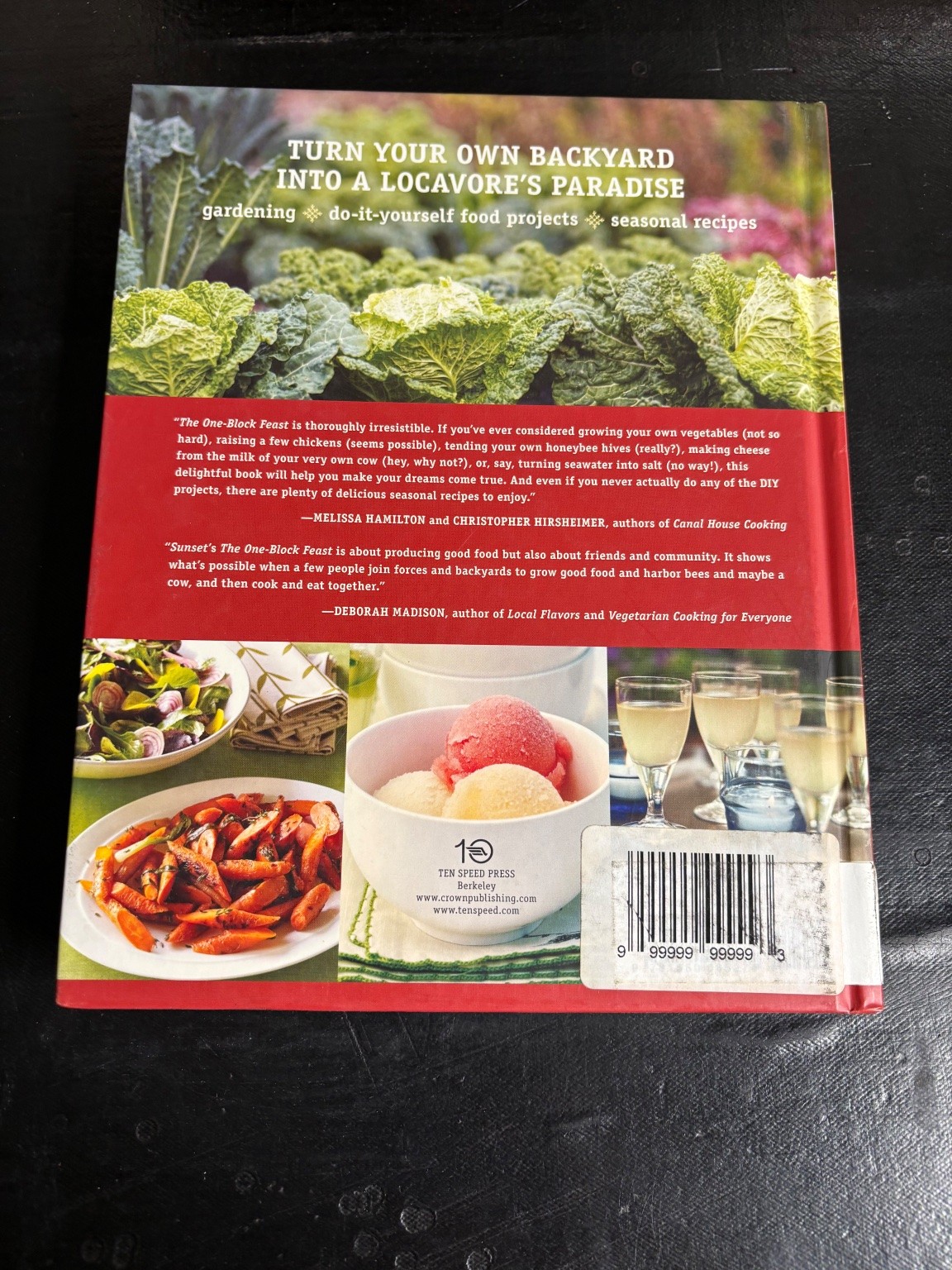The One-Block Feast Margo True 2010 Cookbook Gardening Ten Speed Press