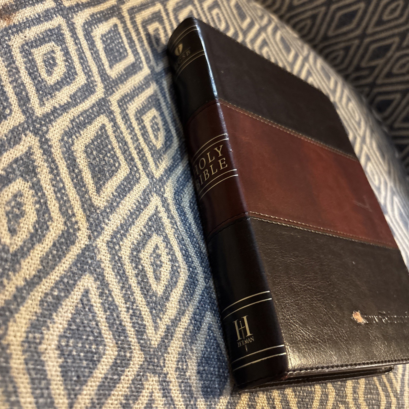 HCSB Ultrathin Reference Bible Dark Brown/Tan Simulated Leather book