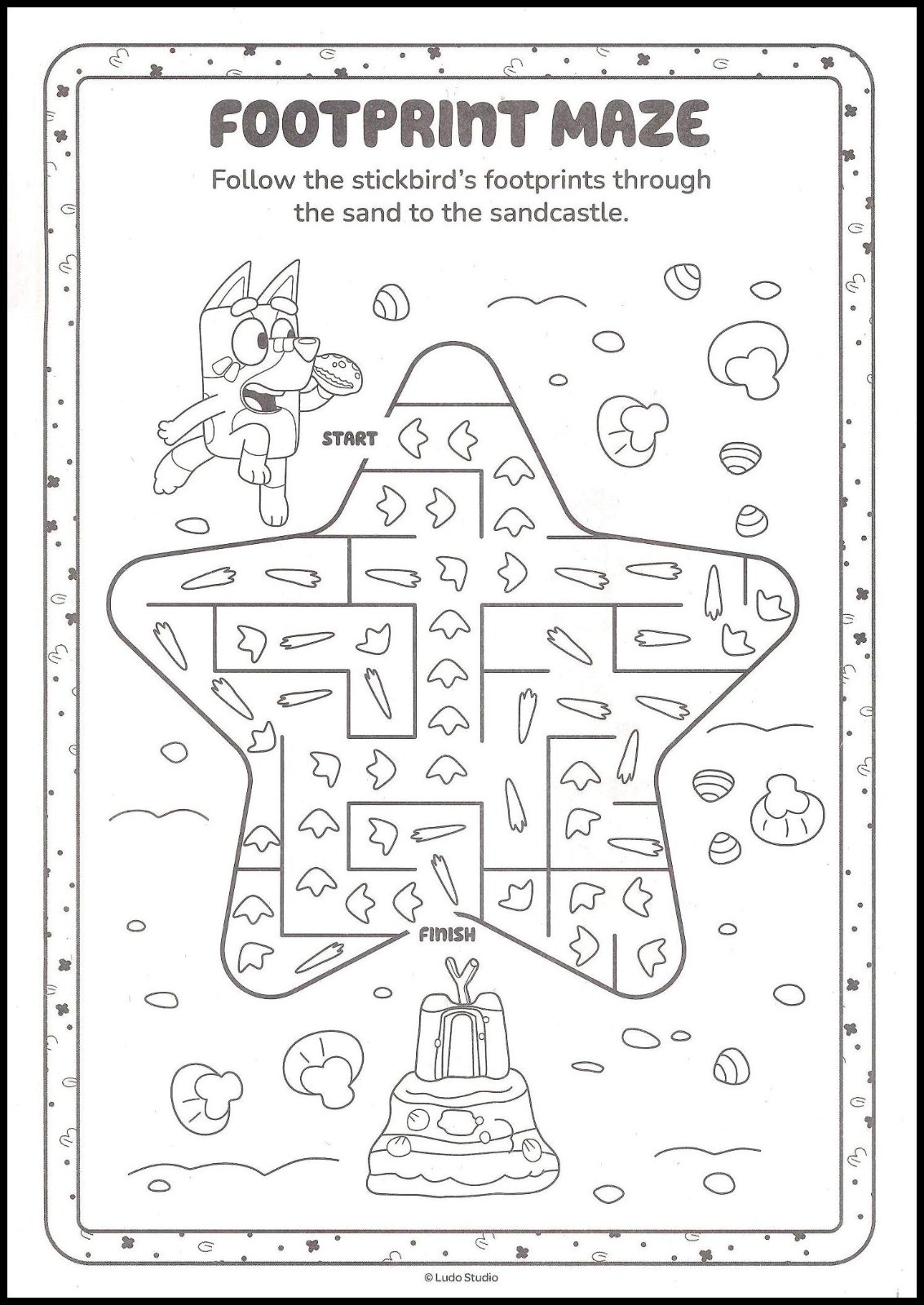 Bluey – Jumbo Coloring And Activity – Book