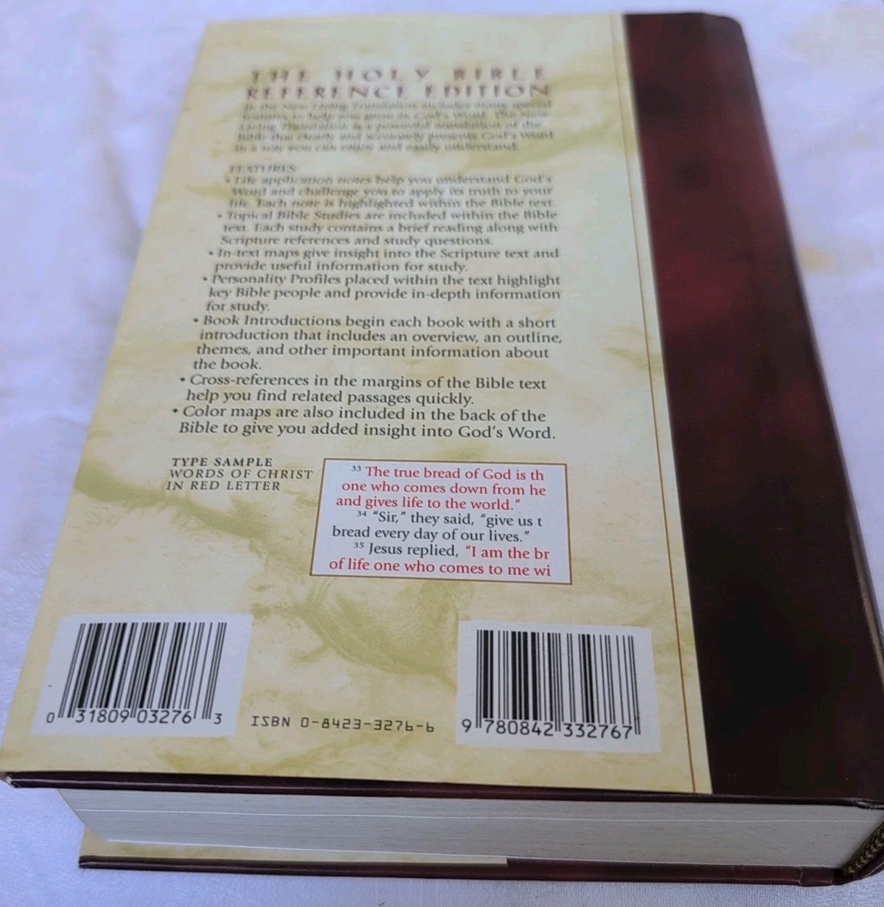 New Living Translation Text 1996 Bible Red Letter Large Print by Tyndale 1996