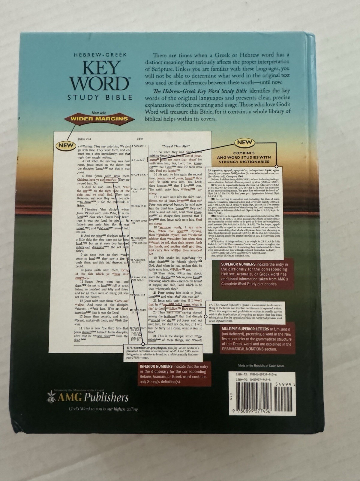 Hebrew-Greek Key Word Study Bible NIV Zodhiates & Baker AMG Publishers H/C 1996