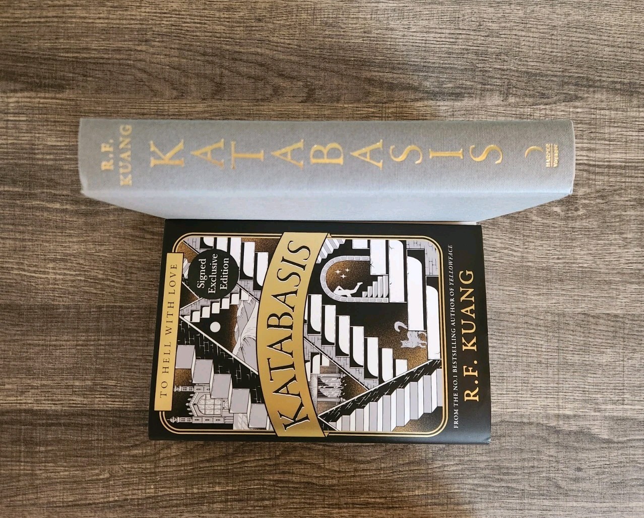 Katabasis by R.F. Kuang Waterstones Signed Exclusive Edition Sprayed Edges