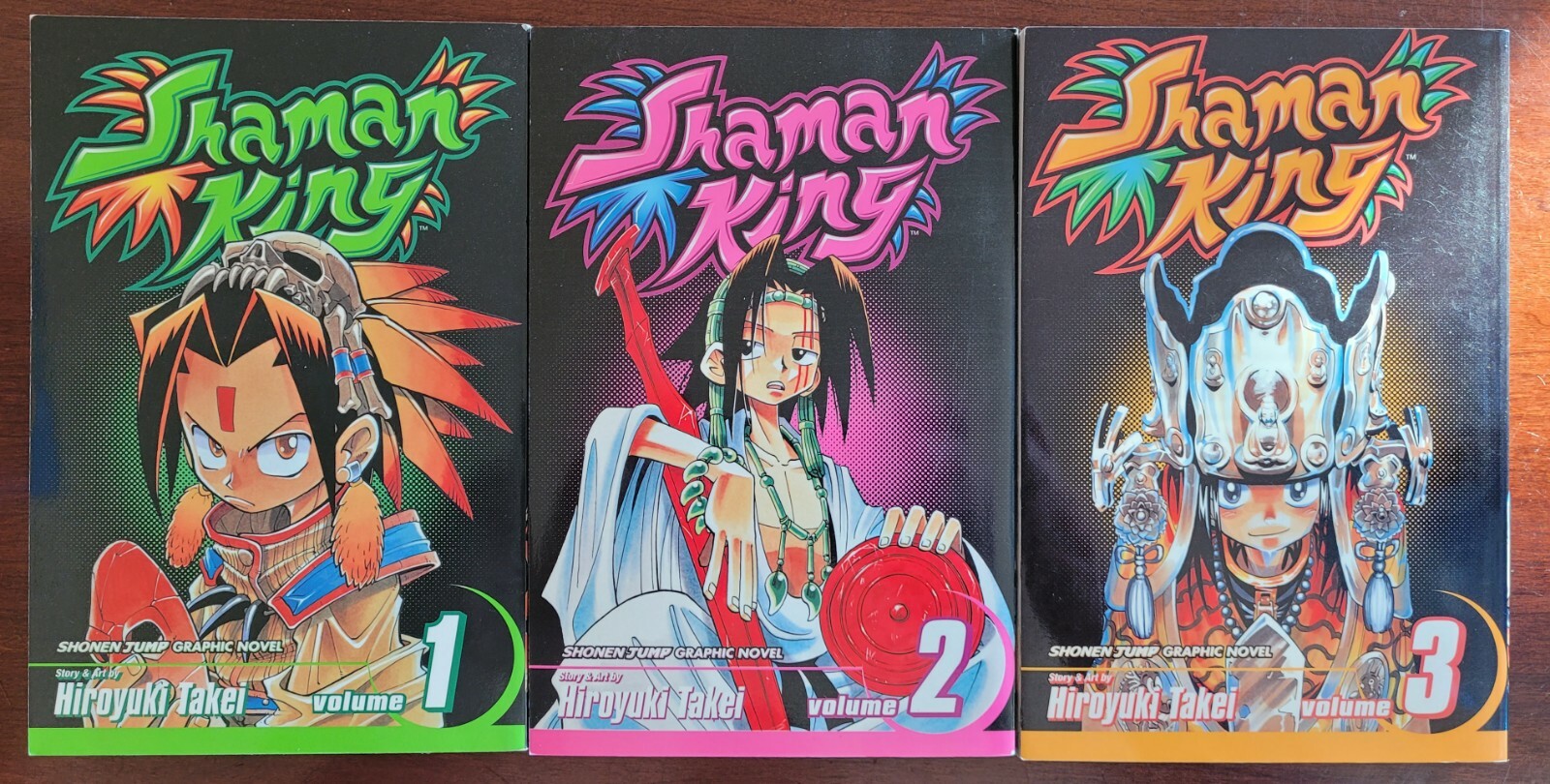 Shaman King Manga Vol 1-3 Volume 1,2,3 Hiroyuki Takei Shonen Jump Manga English