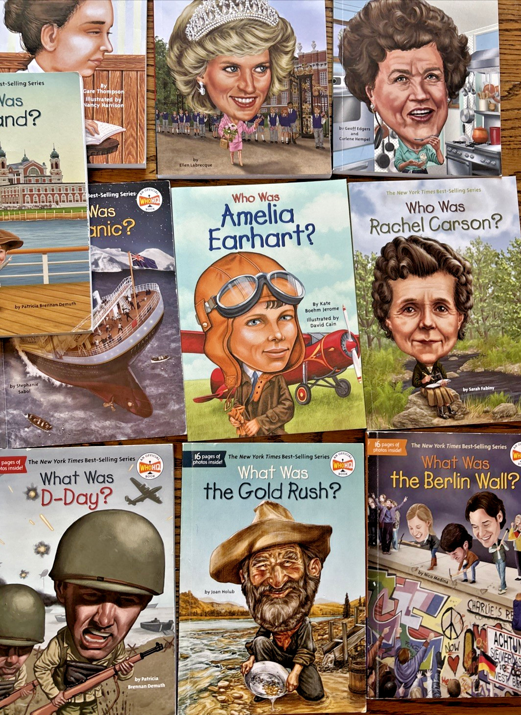Lot of 50 Who Was / What Was / Where Is Books Biography History Homeschool Paper