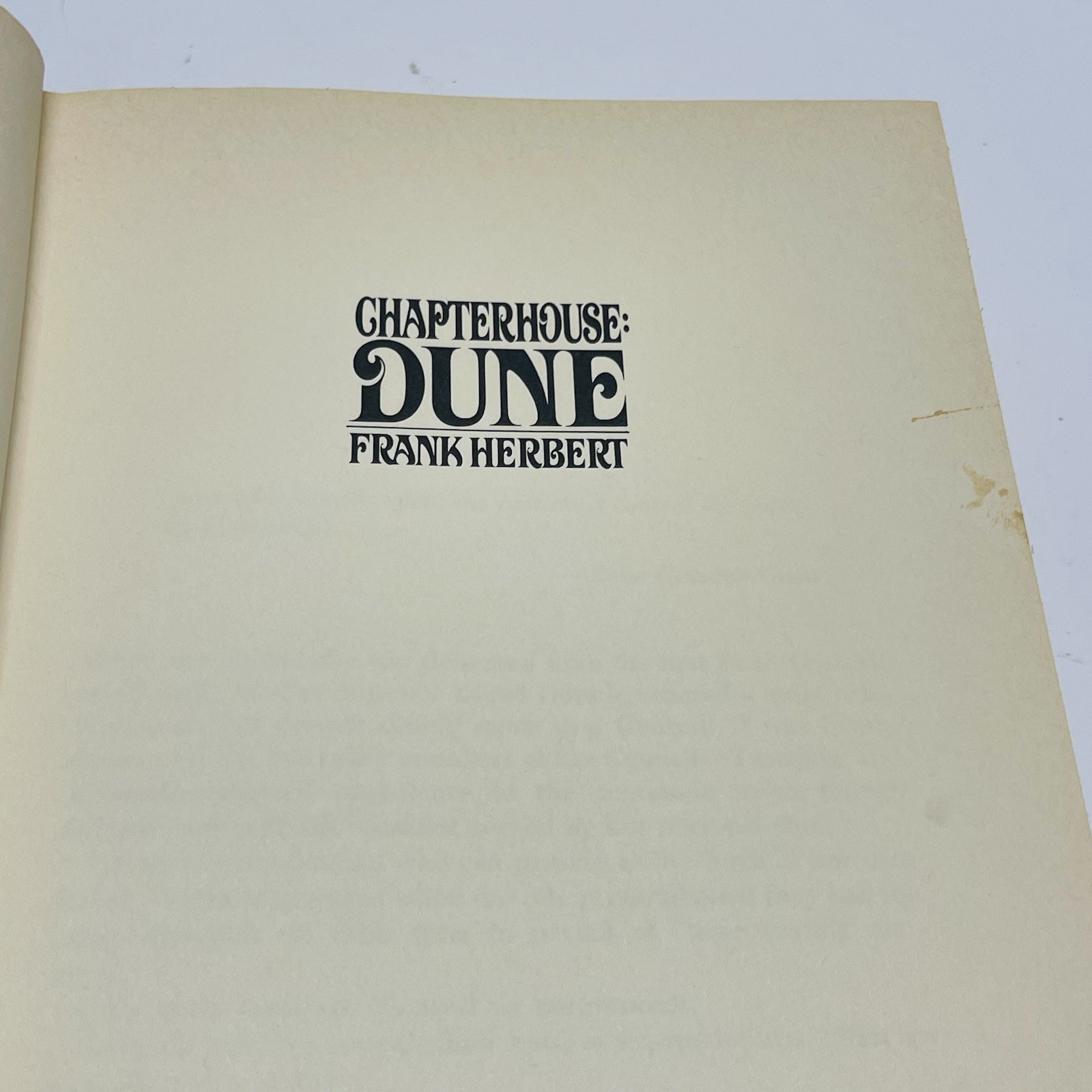 Chapterhouse: Dune by Frank Herbert, 1st Edition 1st Print Hardcover 1985 Putnam