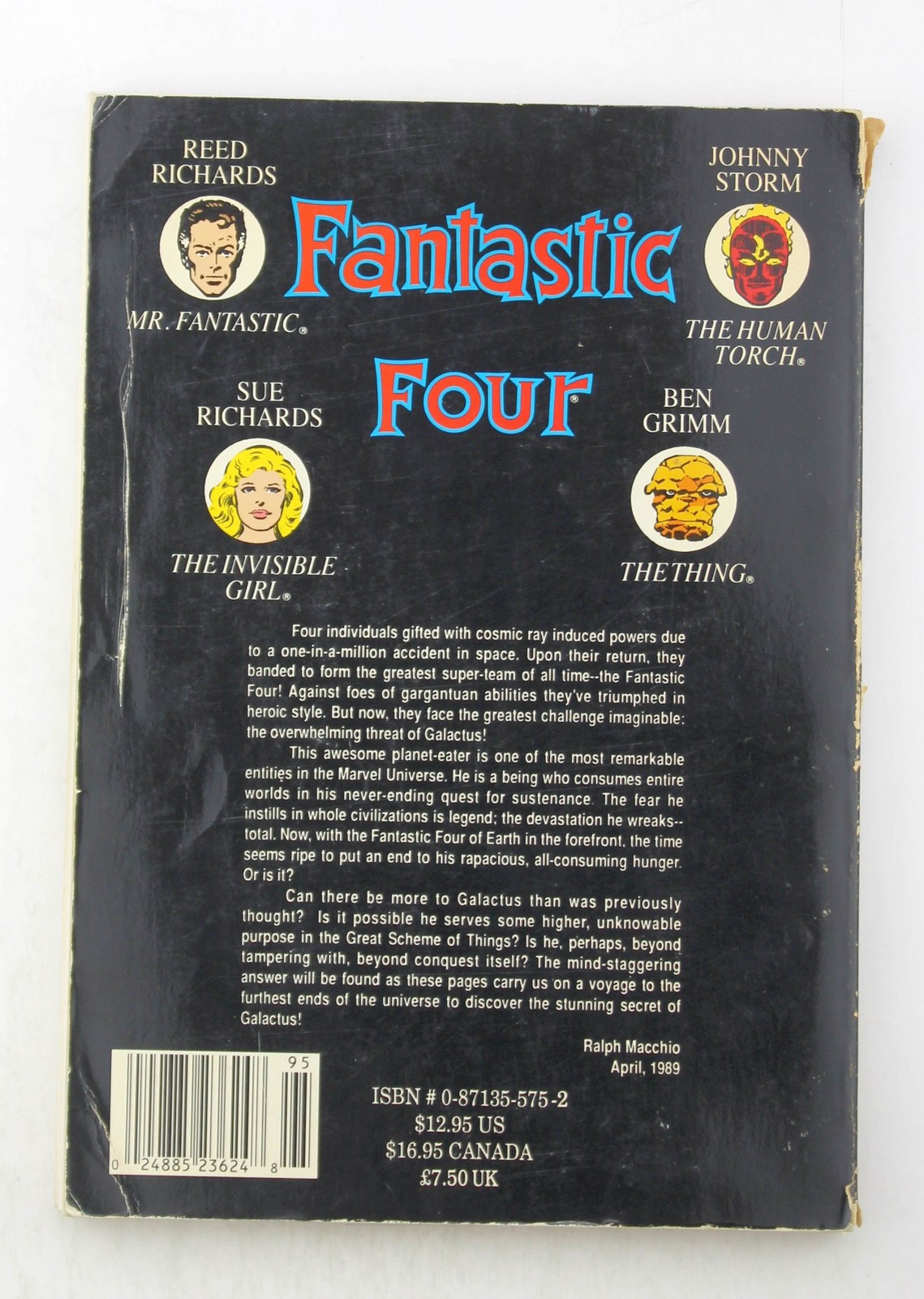 The Trial of Galactus (Fantastic Four) – Byrne, John Marvel Enterprises comic Bo