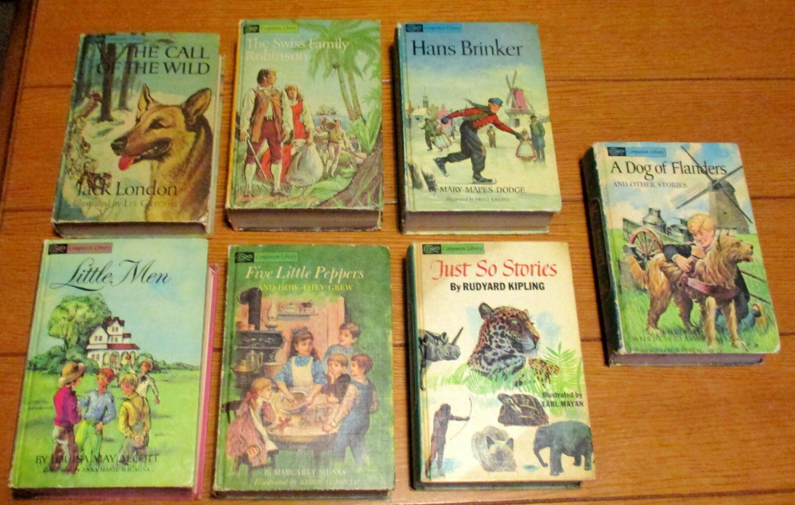 1963 & 1965 Companion Library (Dual) Book Lot (7) W/ Alice + Little Women & Men+