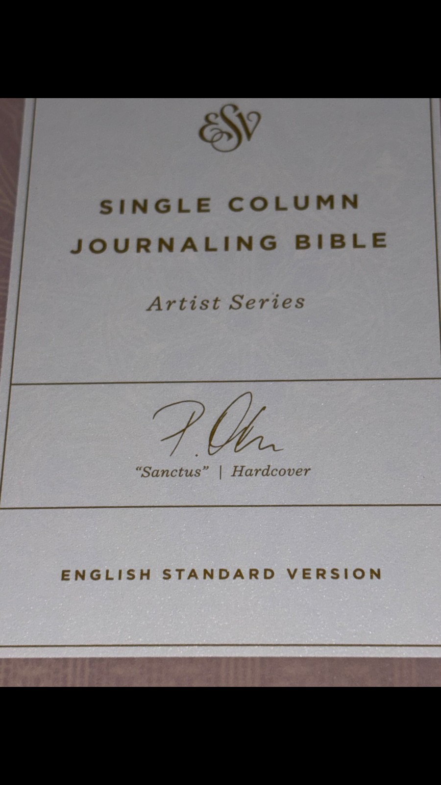 Crossway ESV Single Column Journaling Bible, Artist Series (Peter Voth, Sanctus)