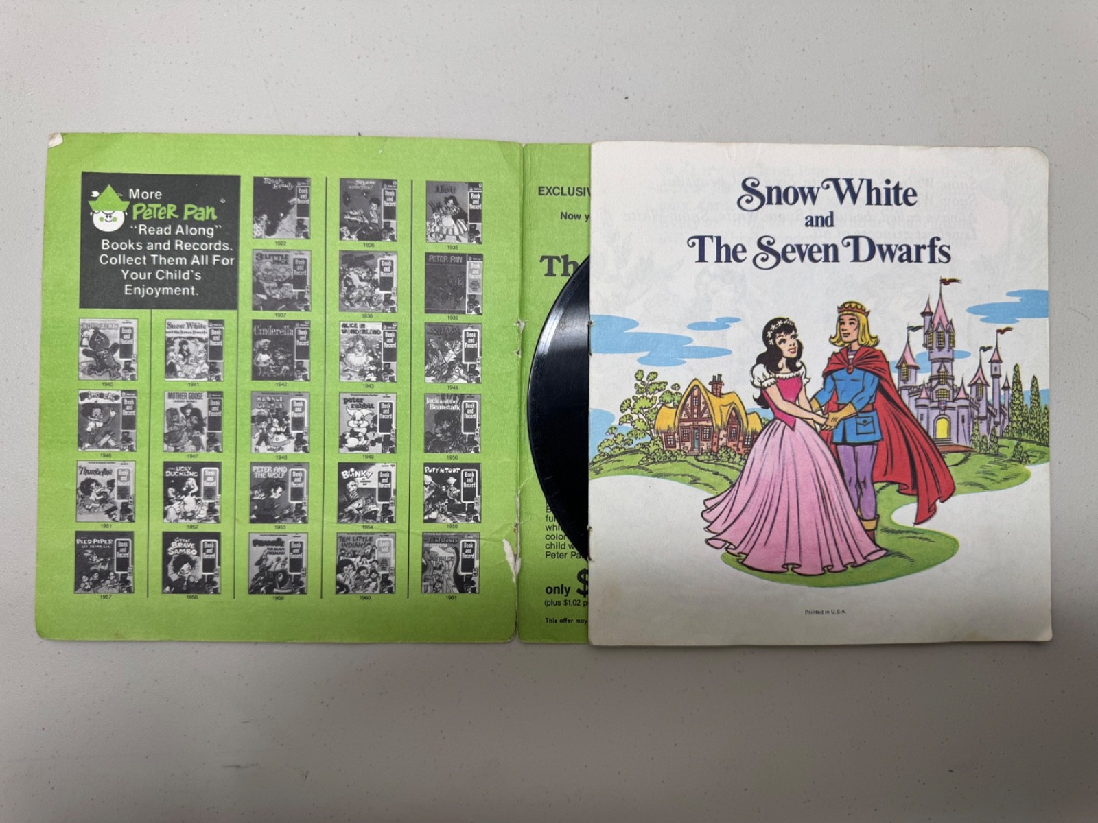 7 Vintage Children’s Records with Books plus 4 additional Records 45 RPM