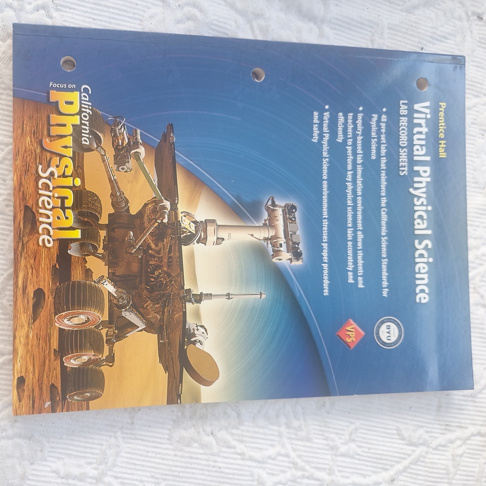 Prentice Hall Focus on California Physical Science Homeschool Kit 10 Items + CD