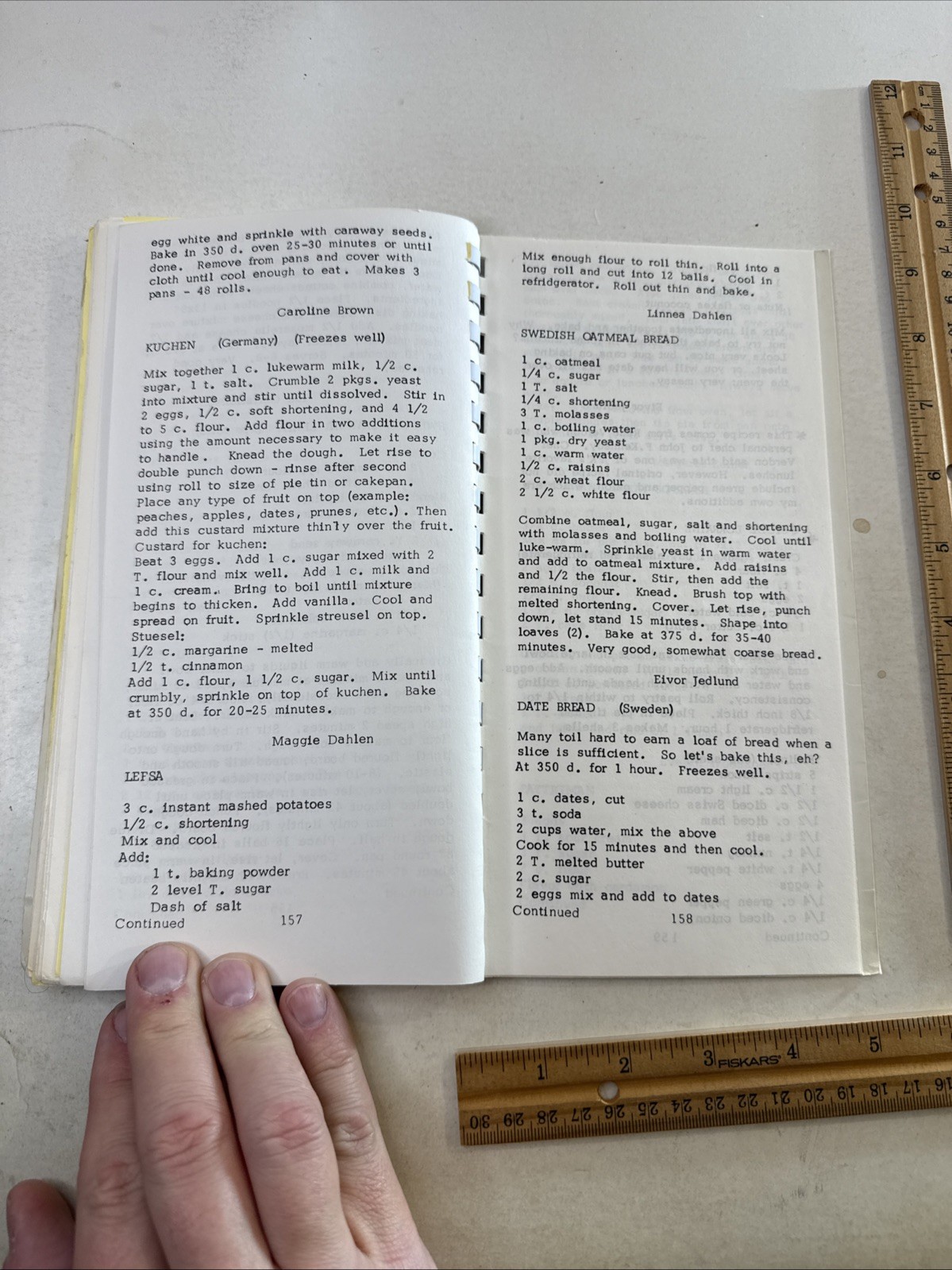 Elbow Lake Minnesota Cookbook ethnic Vintage Hospital Employee Scandinavian MN